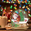 >SALE<Wooden Christmas Table Top Diamond Painting Ornament Kits Xmas Home Decor (H)