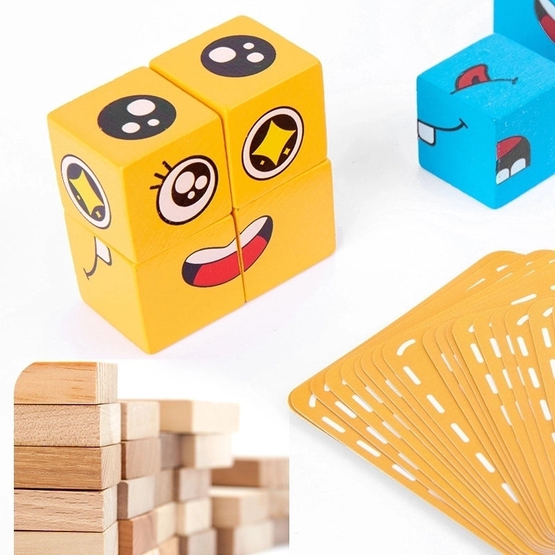 Cute Children’s Wooden Assembled Puzzle Toys