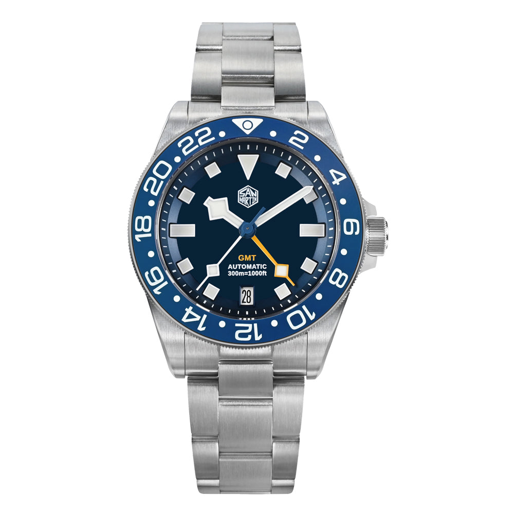★EU warehouse★Watchdives x San Martin Titanium NH34 GMT Watch SN0121TC San Martin Watch san martin watchSan Martin Watch