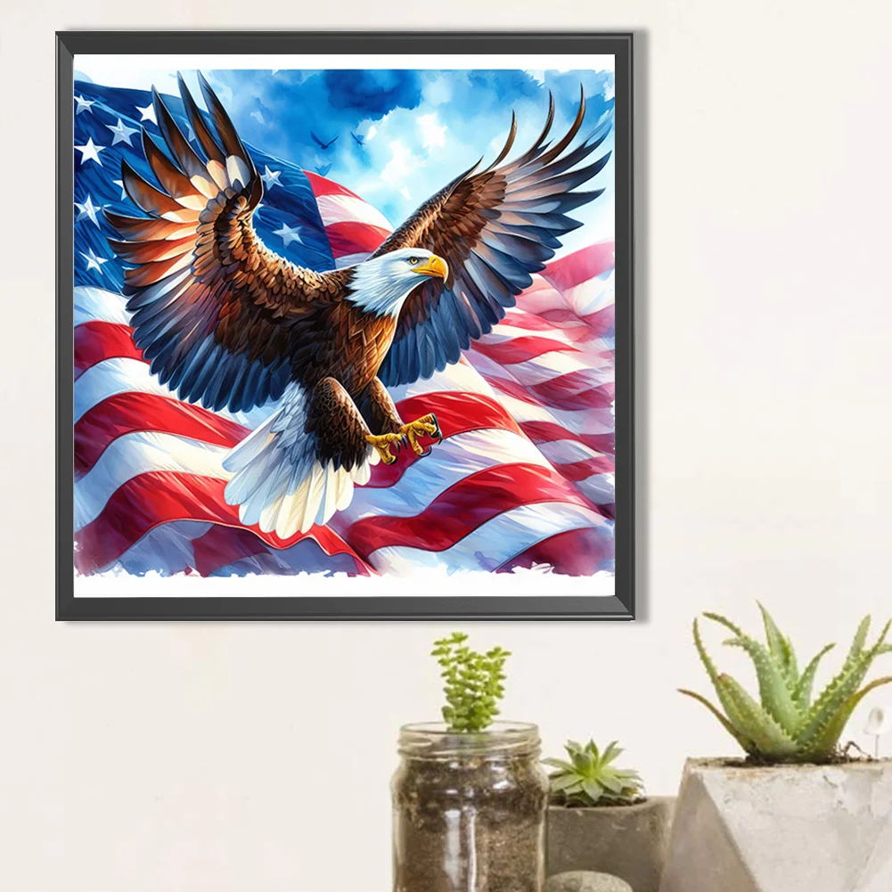 Partial AB Diamond Painting - Full Square Drill - Eagle(Canvas|45*45cm)