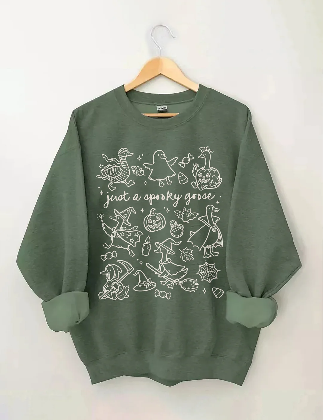 Just A Spooky Goose Doodles Sweatshirt