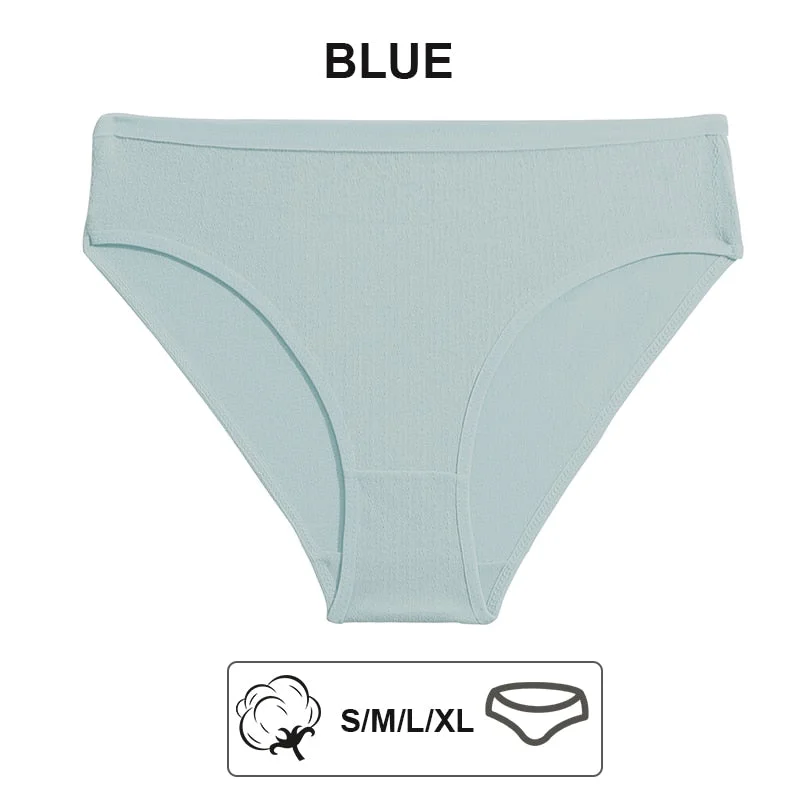 FINETOO 1/2PCS Sexy Panties Women Underwear Cotton Panties Female Underpants Solid Color Soft Woman Briefs M-XL Pantys Lingerie