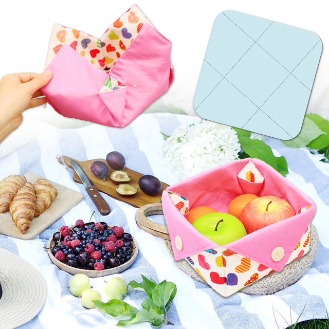 Fabric Storage Basket Template(Include Instructions)