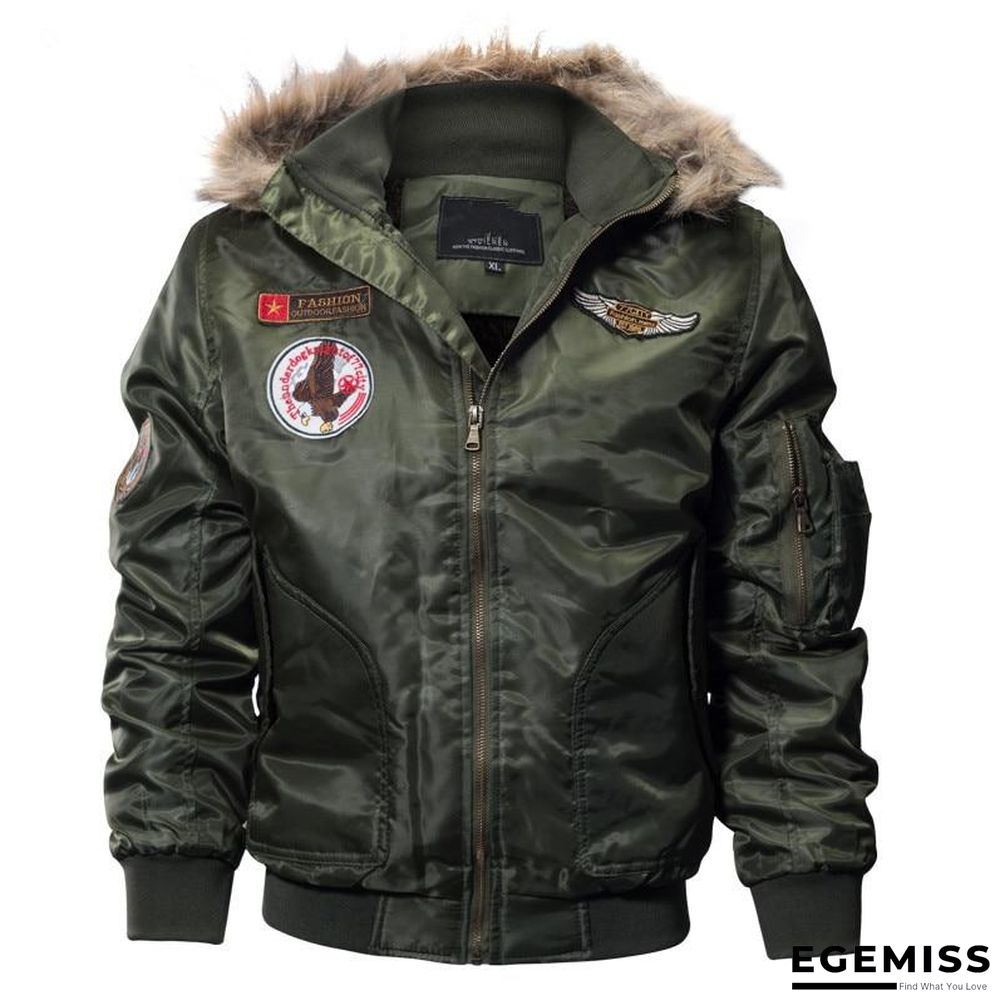 Men's Bomber Pilot Jacket Winter Parkas Army Military Motorcycle Jacket Cargo Outerwear Air Force Army Tactical Coats | EGEMISS