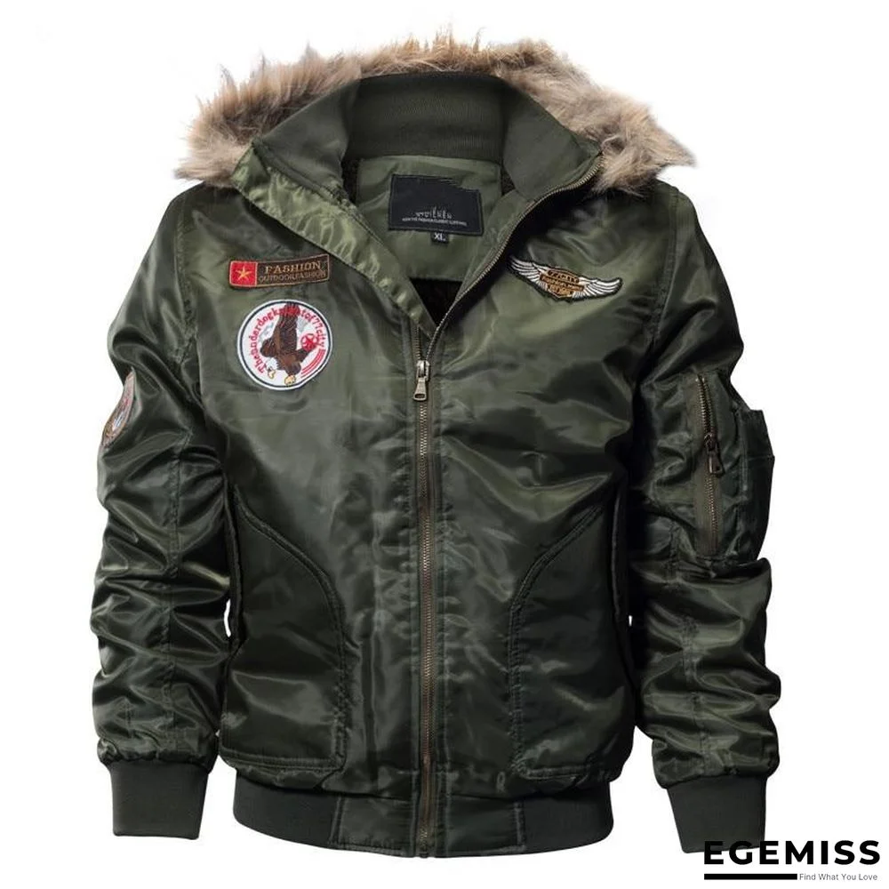 Men's Bomber Pilot Jacket Winter Parkas Army Military Motorcycle Jacket Cargo Outerwear Air Force Army Tactical Coats | EGEMISS