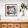Independence Day Flag and Flowers - Crystal Rhinestone Diamond Painting