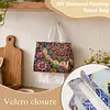 Diamond Tissue Organizer Exquisite Craftsmanship for Bathroom Bedroom Decor (Mandala)