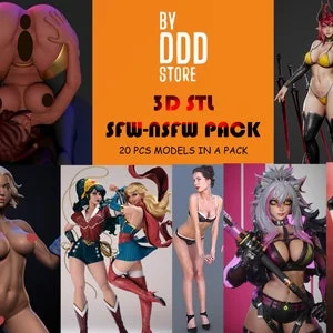Pornhint 3D Stl SFWNSFW Pack 3d Print Files Very High Quality NSFW