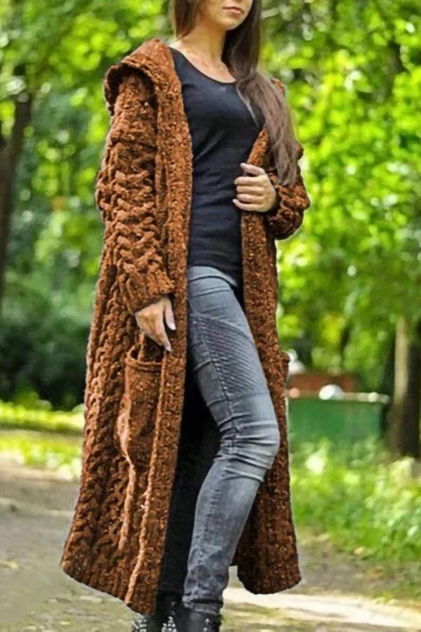 long cozy cardigan