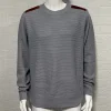 New Men's Round Neck Long Sleeve Splicing Pullover Sweater