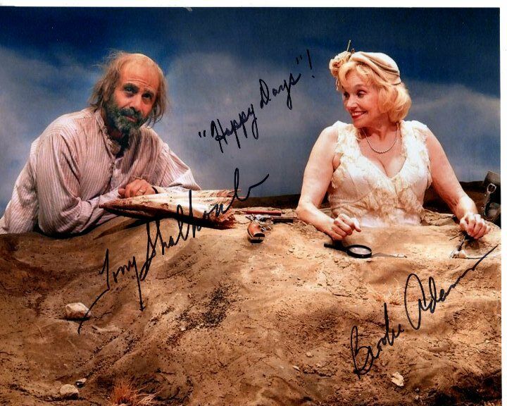 BROOKE ADAMS and TONY SHALHOUB signed SAMUEL BECKETT'S HAPPY DAYS 8x10 Photo Poster painting