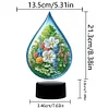 DIY 5D Diamond Painting Acrylic Water Drop Flower Night Light Lamp Home Decoration Ornament Gift Kit