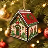 DIY Wooden House Diamond Art Painting Kit for Adults Home (Christmas Cottage)