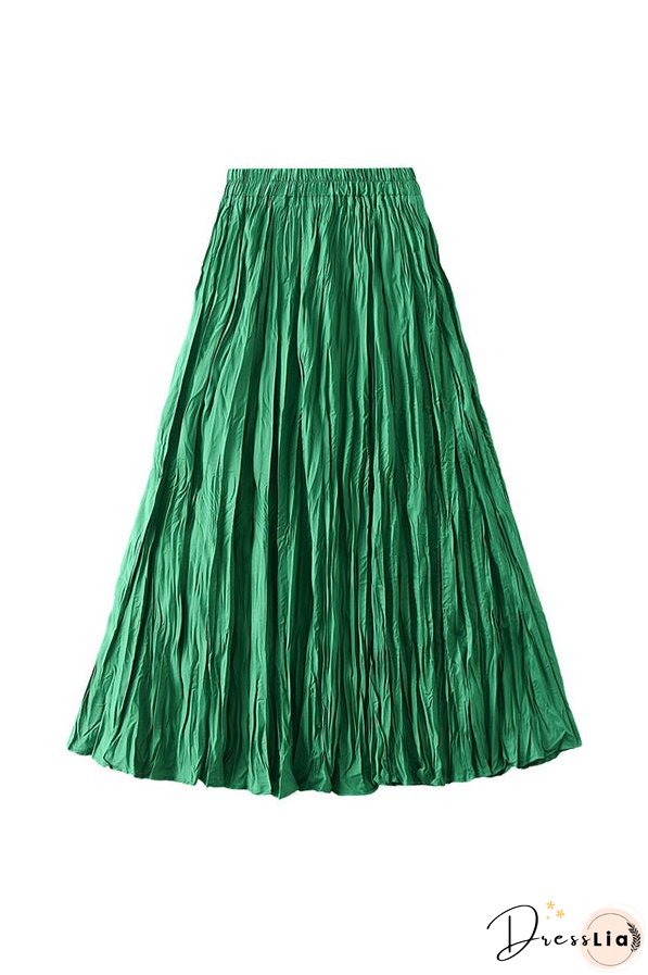 A-line mid-length winter skirt with sweater