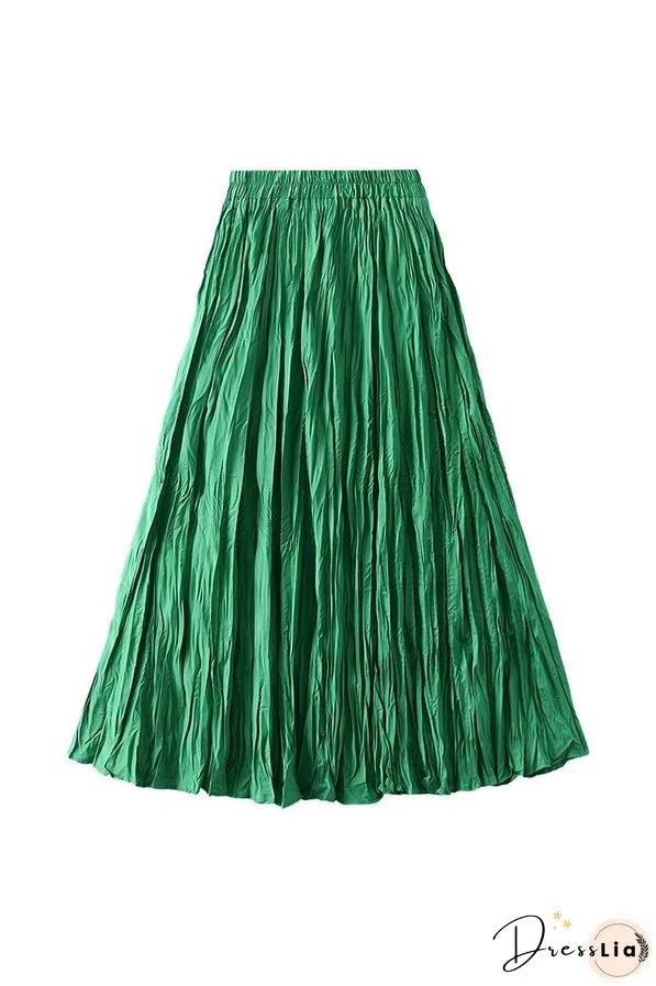 A-line mid-length winter skirt with sweater