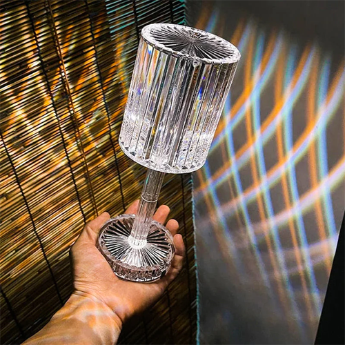 Crystal Table Lamp | Rose Lamp