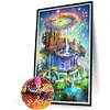 Rainbow Wonderland - runder Bohrer Diamond Painting - 45*70cm (große Größe Teil-AB-Bohrer)
