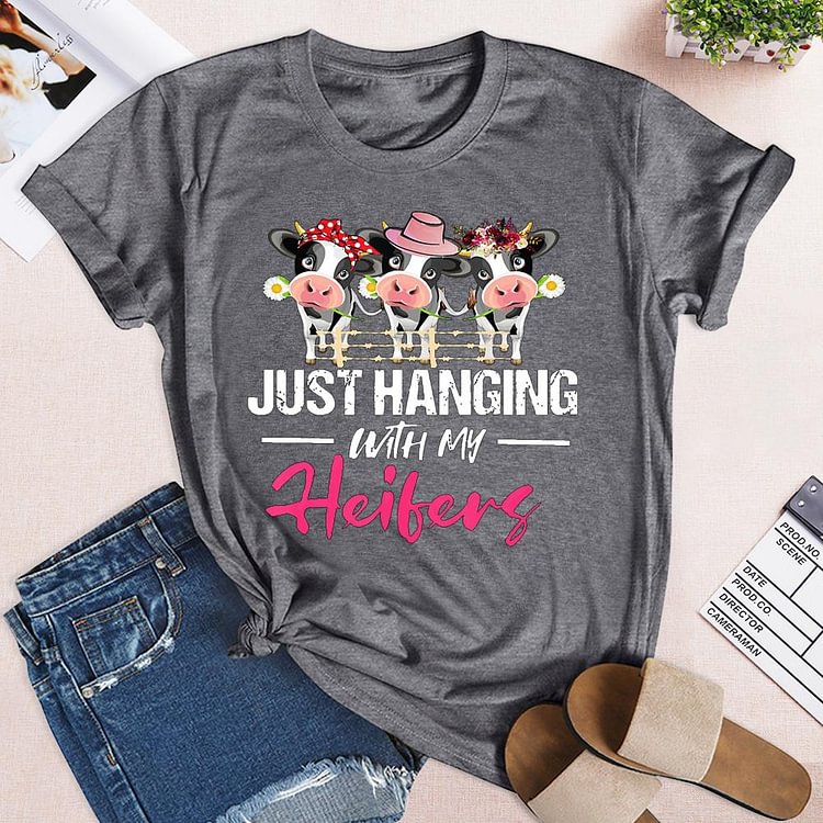 ANB - Just Hanging with My Haifers Retro Tee-05796