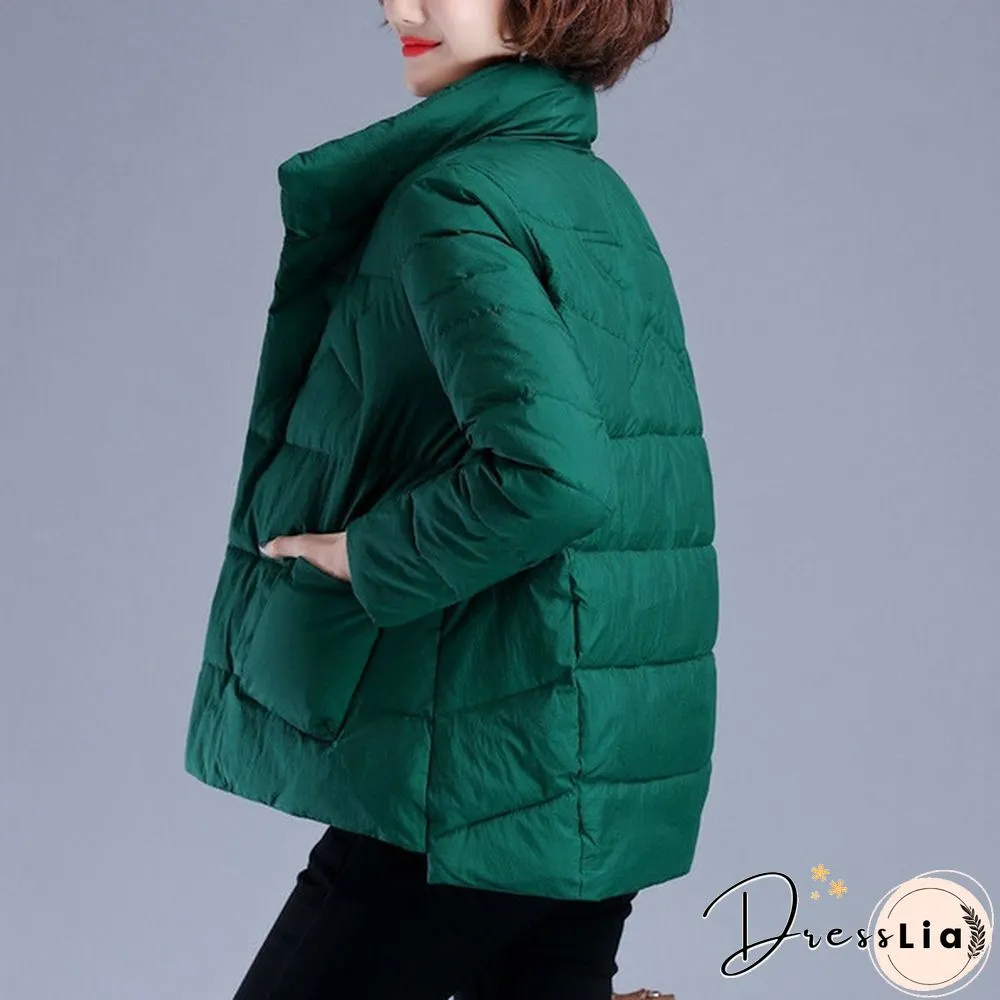 New Women Winter Down Jackets Warm Long Slim Coat And Jacket Female Big Swing Women Snow Outwear