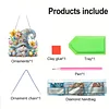 Diamond Painting Acrylic Single Side Drill Easter Dwarf Pendant Charms Kits for Adults Home Window Decor