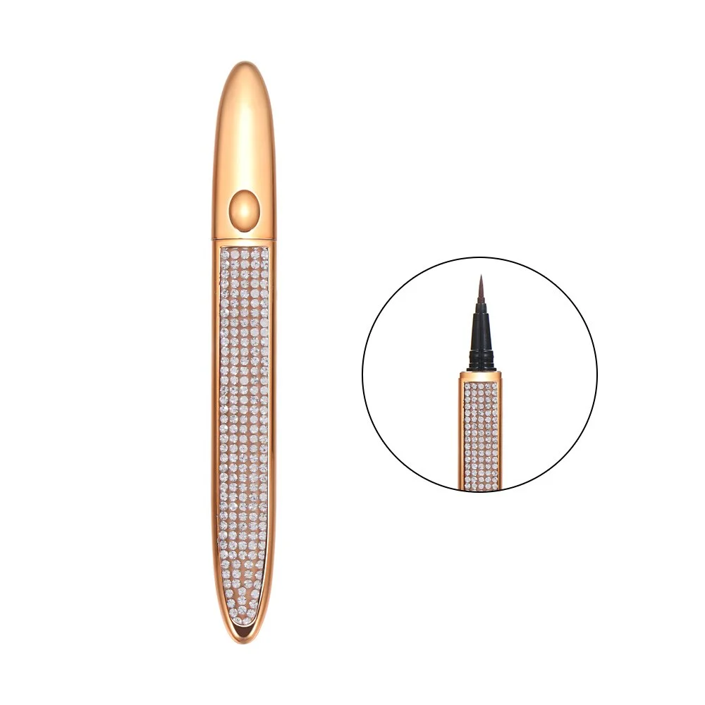 Magic Self-adhesive Liquid Eyeliner Pencil No Glue Magnetic Needed for Eyelashes Waterproof Eye Liner Pen Makeup Cosmetic