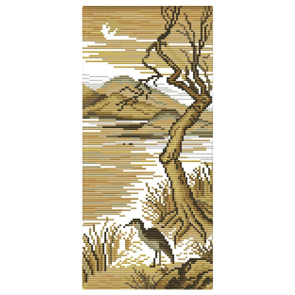 

Moonlight - 14CT Stamped Cross Stitch - 17*35cm, 501 Original