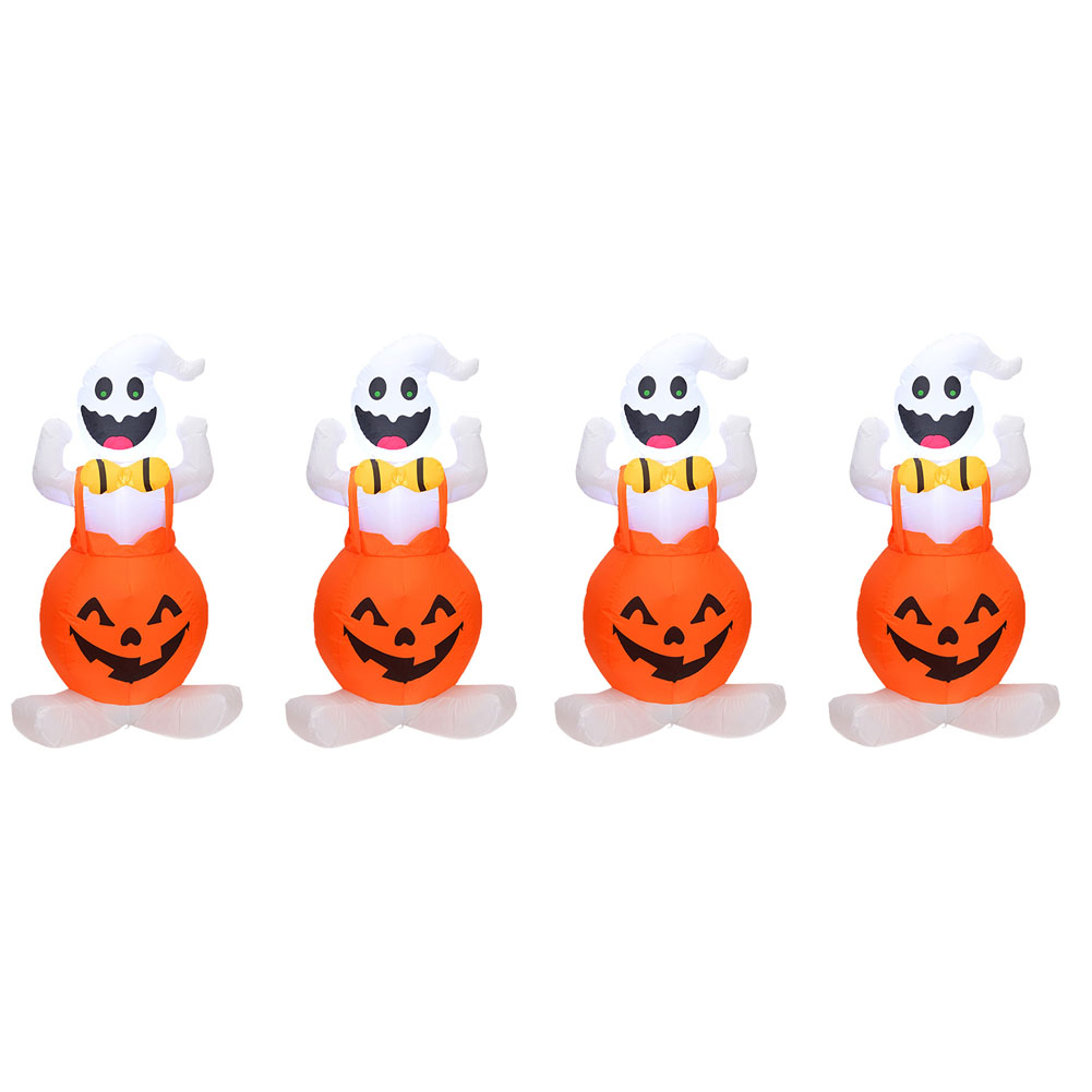 

1.2m Horror Halloween Pumpkin Ghost Inflatable Model Home Room Sacry Props, English rules, 501 Original