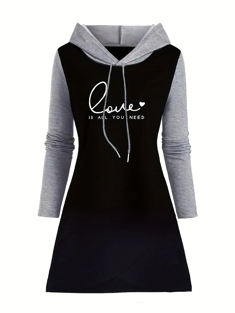 Women's Fashion Long Sleeve Hooded T-Shirt - Polyester Blend, Geometric Pattern - For Spring/Summer/Autumn - Stylish & Comfortable - Perfect For Casual Wear
