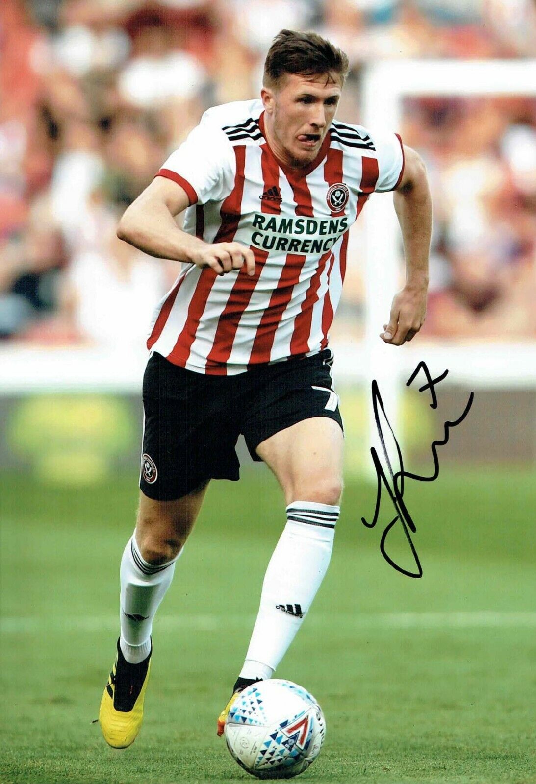 John LUNDSTRAM Sheffield United Signed Autograph 12x8 Photo Poster painting 1 AFTAL COA SUFC