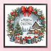 Christmas House-Partial 11CT Stamped Cross Stitch Bead Embroidery 36*36cm/14.17*14.17in tapestrymarket