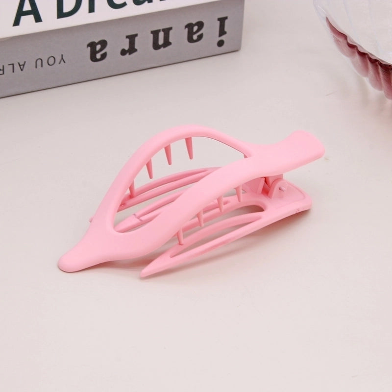 Women’s Lady Classic Style Solid Color Plastic Stoving Varnish Hair Clip