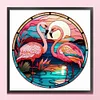 (Counted/Stamped) Flamingo - 18CT Cross Stitch 20*20cm/7.87*7.87in