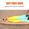3 Meter/10 Feet Coiled Leash Stand Up Paddle Board Surfboard Leash Leg Rope