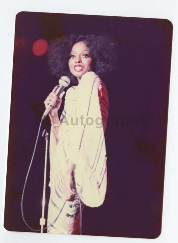 Diana Ross - Vintage Candid Photo Poster painting by Peter Warrack - Previously Unpublished