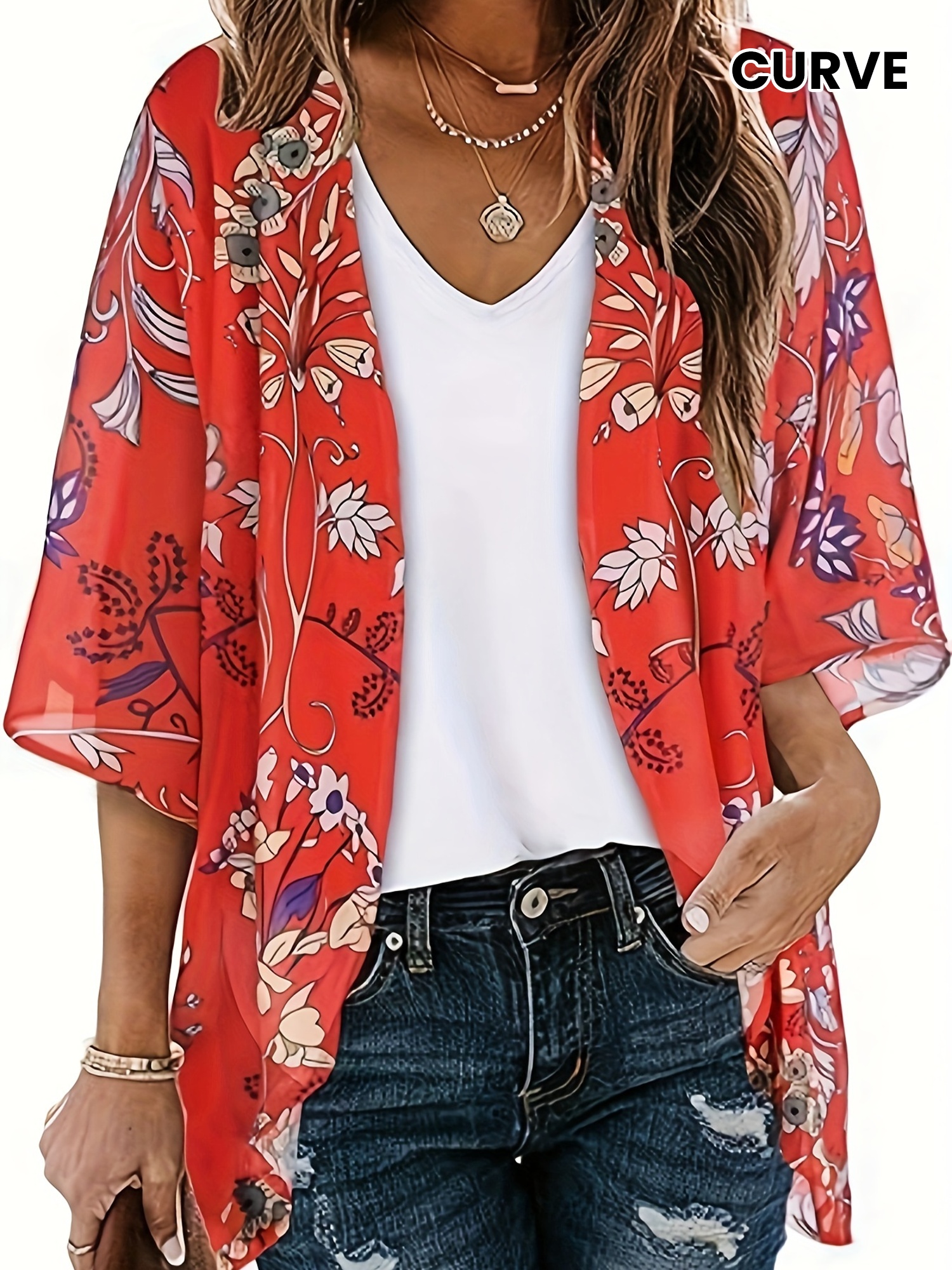 Women's Floral Print Sleeveless Tunic Top - Loose Fit, V-Neck, Spring/Summer Casual Wear, Casual Summer Top | Floral Print Top | Vneck To | IFYHOME