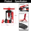 Universal hydraulic hose fitting insertion tool for mountain and road bikes, oil brake needle driver installation