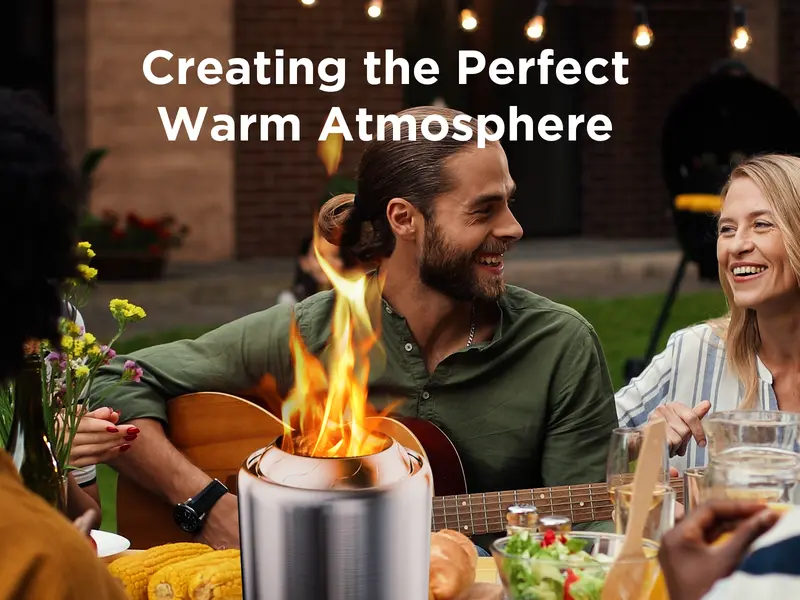 Product Introduction of OGERY Stove Tabletop Fire Pit with Stand. 7.9*6.1''. Smokeless Stainless Steel Portable Fire Pit for Camping Cooking Outdoor Decorative 7