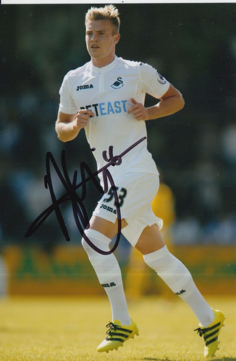 SWANSEA CITY HAND SIGNED ADAM KING 6X4 Photo Poster painting 4.