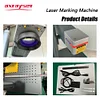 Fiber Laser Marking Machine 20W 30W with 80mm Rotary MAX Laser Source Engraving Metal Plastic Glass Wood Jewellery
