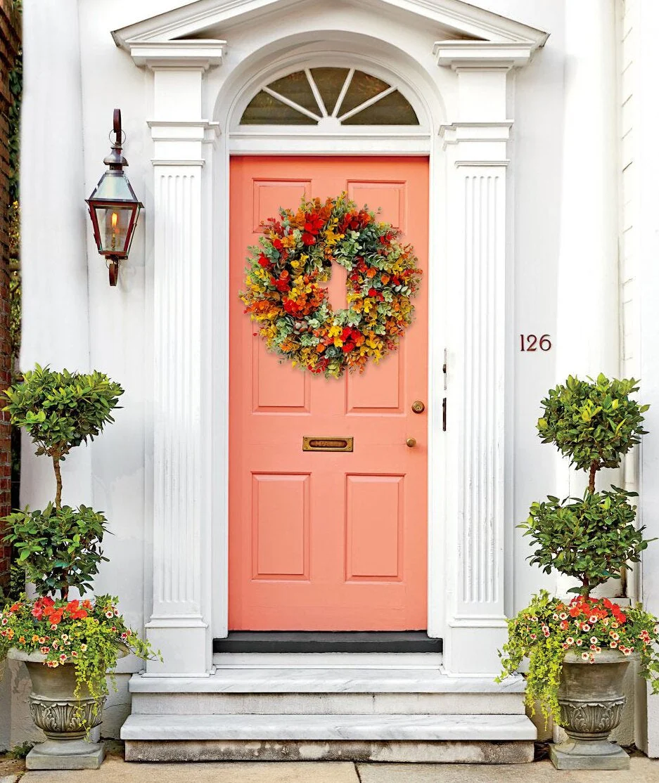 Fall Eucalyptus Farmhouse Wreath