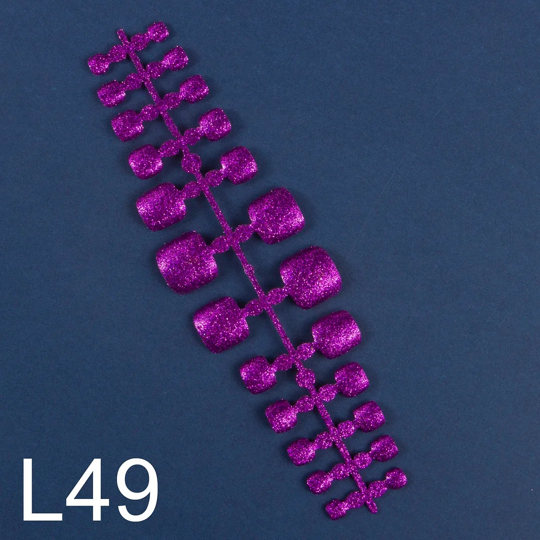 120pcs 5 Row/Pack Glitter False Toenail Tips Fake Toe Nail Art Tip Bling Press on Toe Nails Full Cover Nail For Toes-Nail Inspo