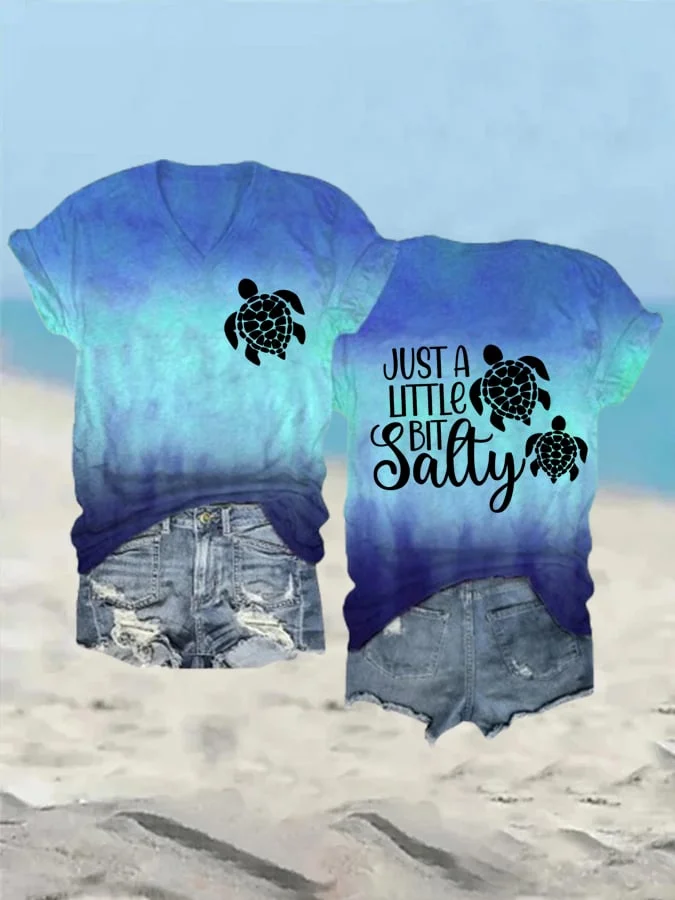 🔥Buy 3 Get 10% Off🔥Women's Hawaiian Salty Print  Casual T-Shirt