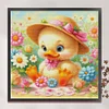 Yellow Duck-14CT Stamped Cross Stitch Egyptian Cotton 60*60cm/23.62*23.62in(Big Size)