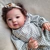 [Heartbeat💖 & Sound🔊] 20" Reborn Toddler Baby Doll Girl Tivatra with Brown Hair - RBBI-Myrebornbabydoll&reg; Myrebornbabydoll&reg;