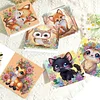 6PCS Diamond Painting Animal Greeting Cards Postcards with Envelopes
