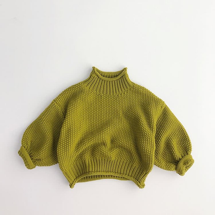 Toddler Boy Retro Turtleneck Sweater