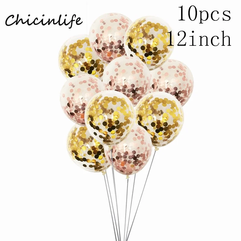 Chicinlife Rose gold Bride To Be Latex Balloons heart star balloon Bachelorette wedding party decoration