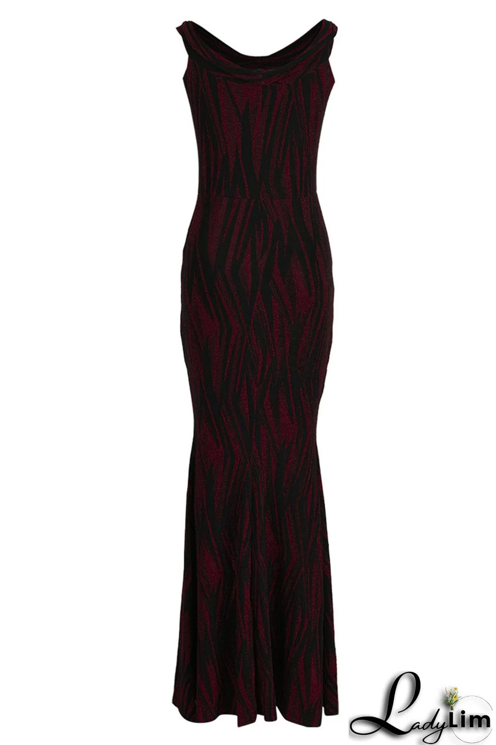 Gold Sexy Patchwork Off the Shoulder Off The Shoulder Dresses