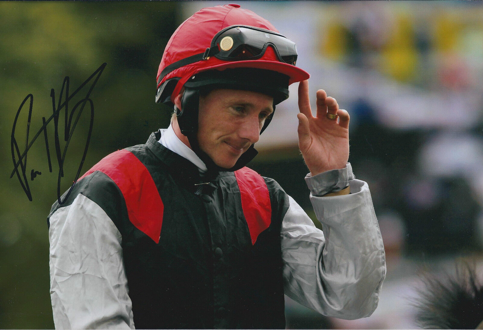 Paul HANAGAN Jockey SIGNED Autograph Photo Poster painting AFTAL COA Glorious Goodwood