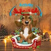DIY Christmas Dachshund-Acrylic Diamond Painting Ornaments With Shaking Head Function